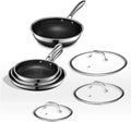 Hybrid 7 Piece Cookware Set w/ Lids New Open Box