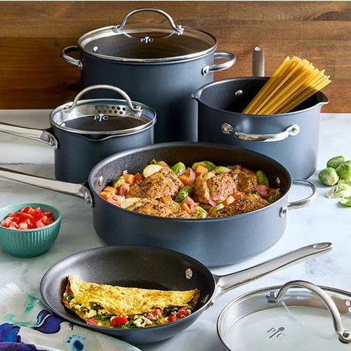 12-Piece Brilliance Nonstick Cookware Set-FreeShipping